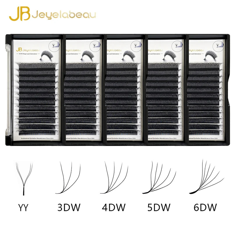 Eyelash Extensions W Shape 3D-8D Premade Fans for Lash Artists