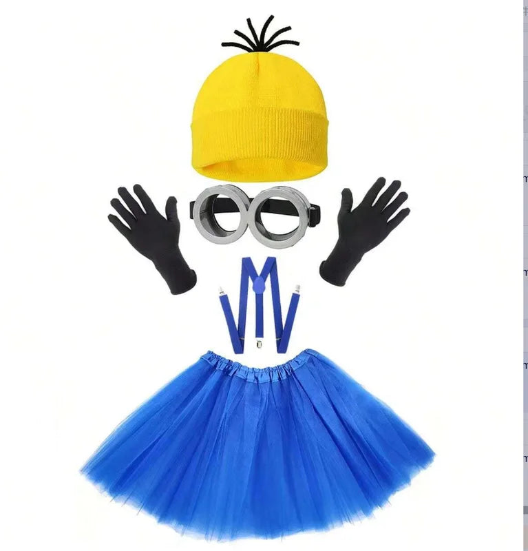 Anime Minions Glasses Cosplay Halloween Party Dress Up Toy Set - Multiple Colors
