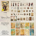 55pcs Vintage Scrapbooking Paper Set Labels for Journals & Crafts - DIY Craft Supplies