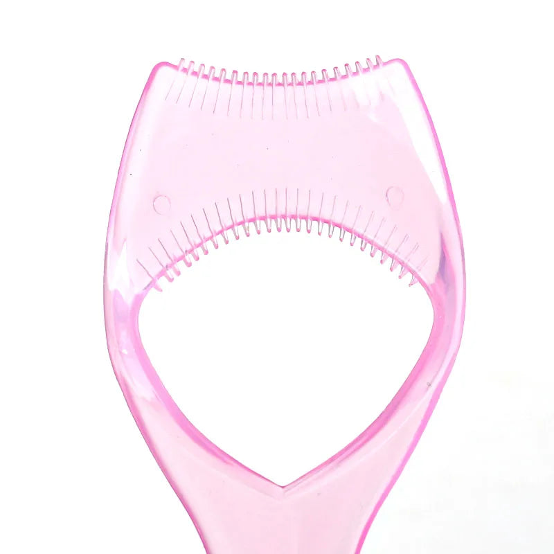 3-in-1 Eyelash Comb & Mascara Tool Guard Curler Applicator Makeup Brush