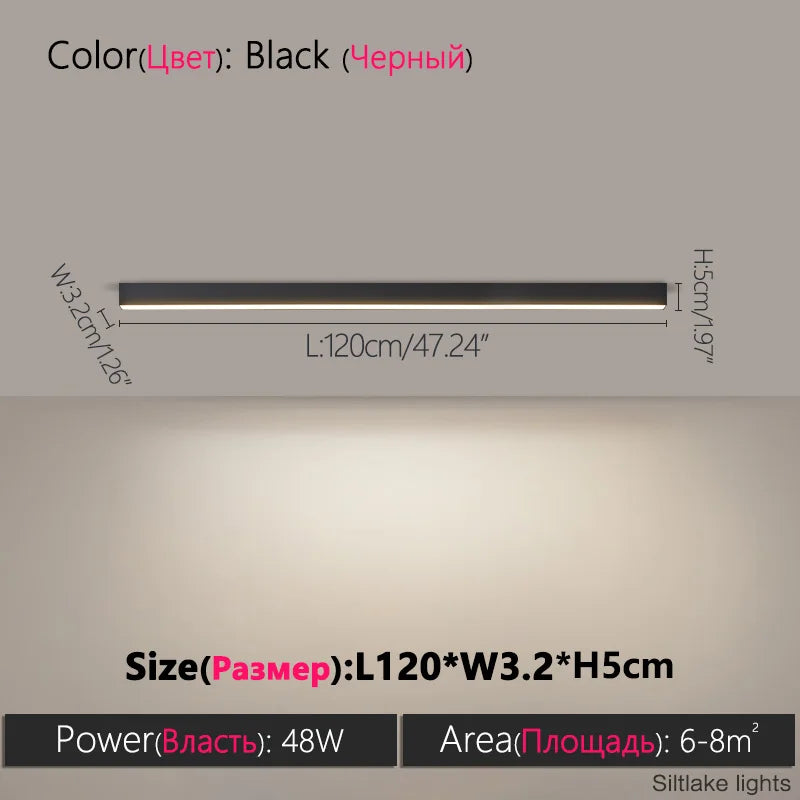Modern Surface Mounted LED Ceiling Light for Living Room Bedroom Kitchen | Minimalist Aisle Lamp