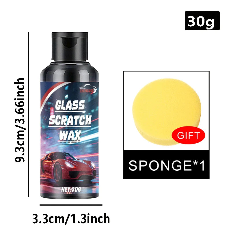 Glass Scratch Repair Wax - Residue-Free Car Window Scratch Remover & Protective Coating