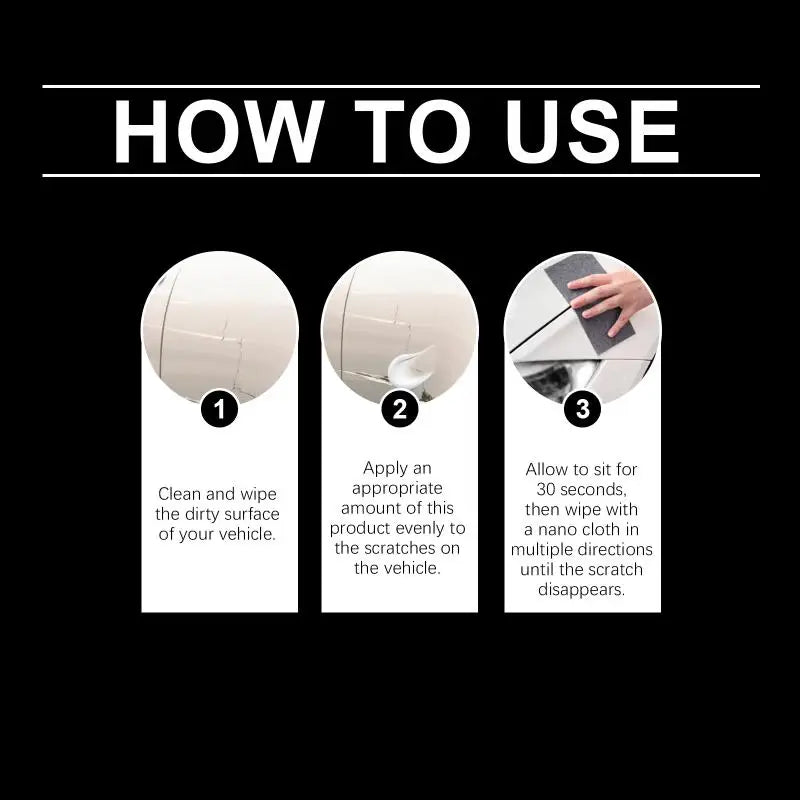 Car Scratch Remover Wax Paste - Surface Polish & Paint Repair Kit
