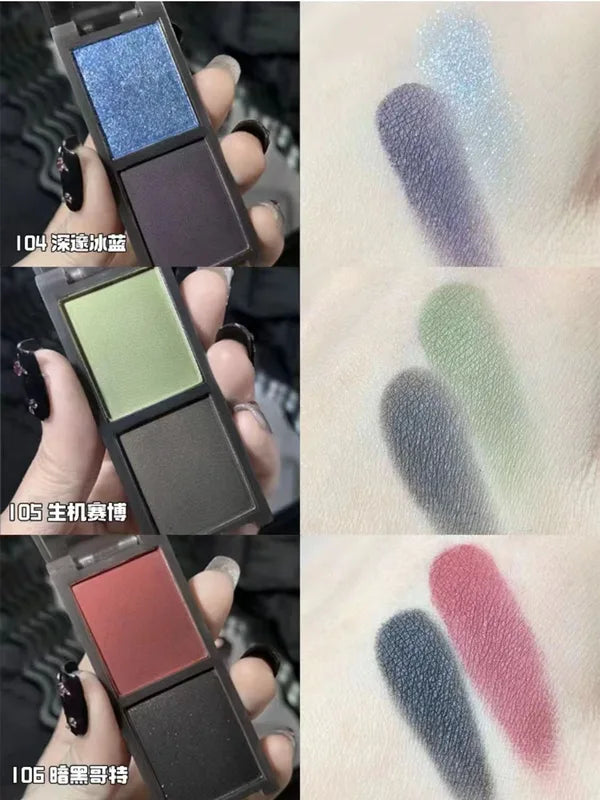 Multi-Color Eyeshadow Palette for Party & Halloween Makeup - Matte & Smoky Finishes