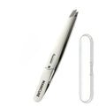Stainless Steel Eyebrow Tweezers with Angled Tips for Hair Removal