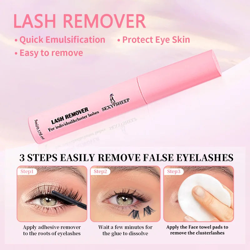 Lash Cluster Glue & Seal 10ml Eyelash Adhesive for Clusters Long-Lasting