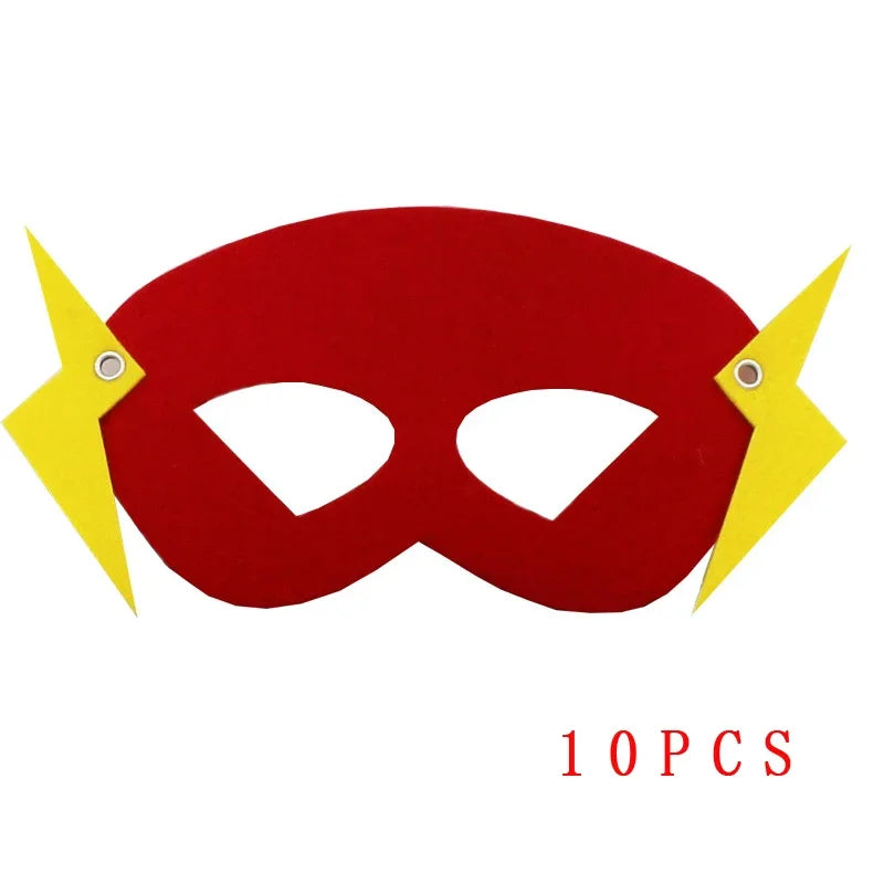 10 Pcs Halloween Superhero Masks Costume Set for Parties Cosplay & Gifts