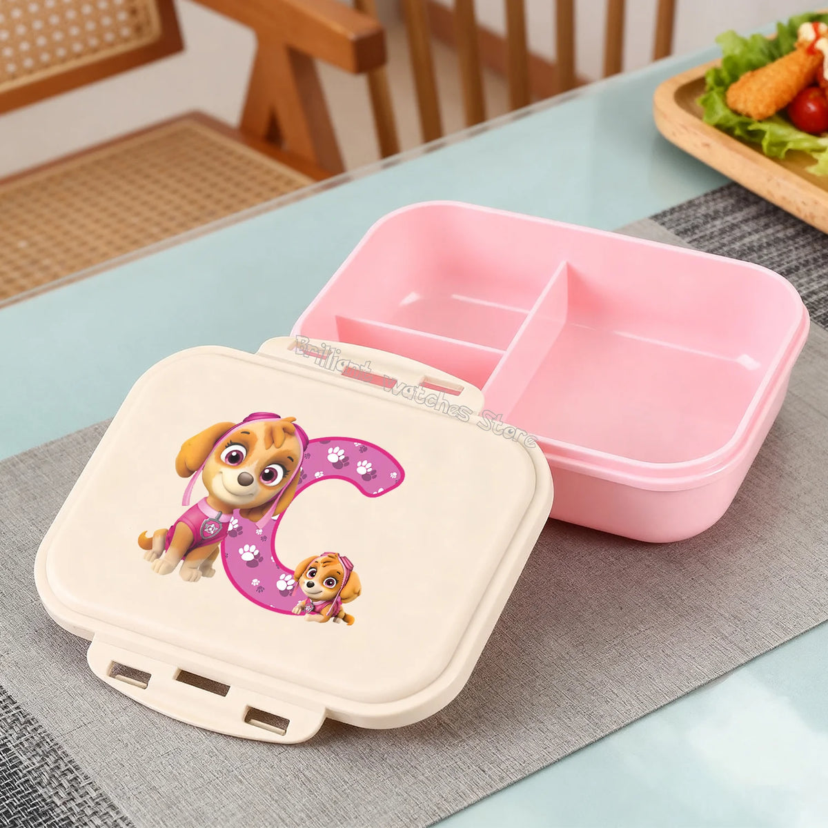 Kids Cartoon Lunch Box with Insulated Food Container - Portable Bento Box