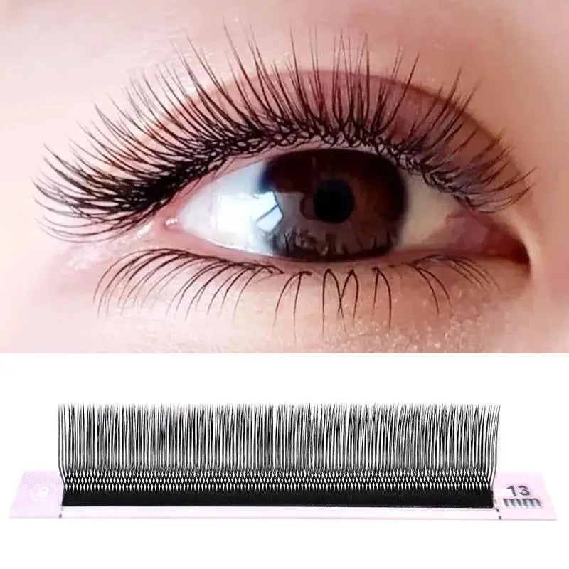 U-Shaped YY Double Tip 2D Volume False Eyelash Extensions - Lightweight & Soft