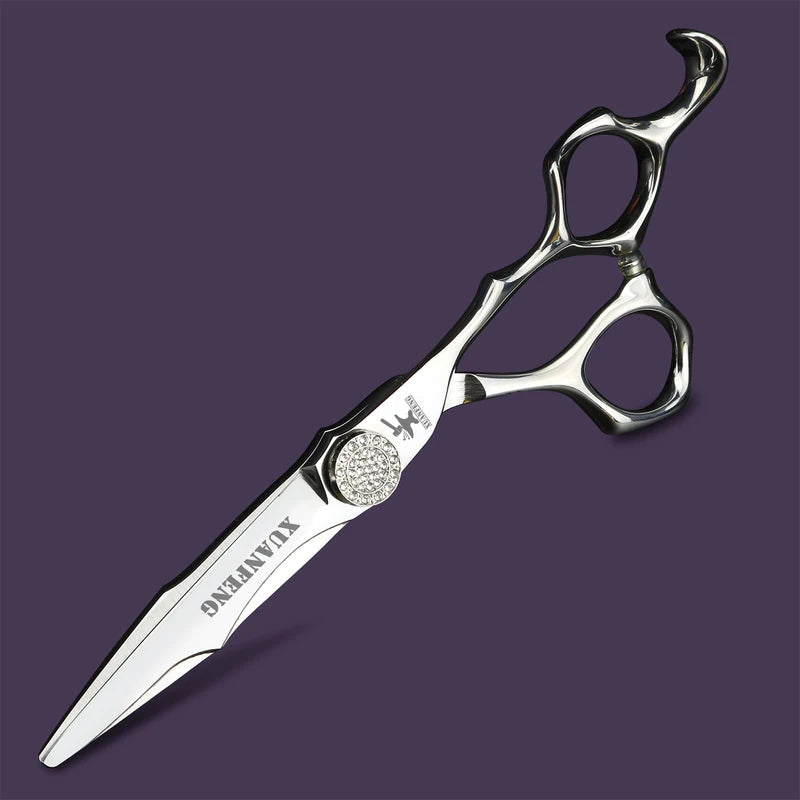 6-Inch CNC Craft Hair Scissors with Japanese 440C Steel for Hairdressers