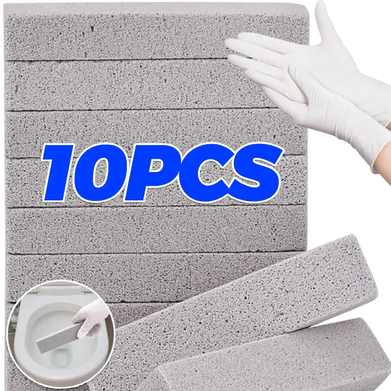 Water Pumice Stones Cleaning Brushes Set - Stain Removal for Bathroom & Toilet Surfaces