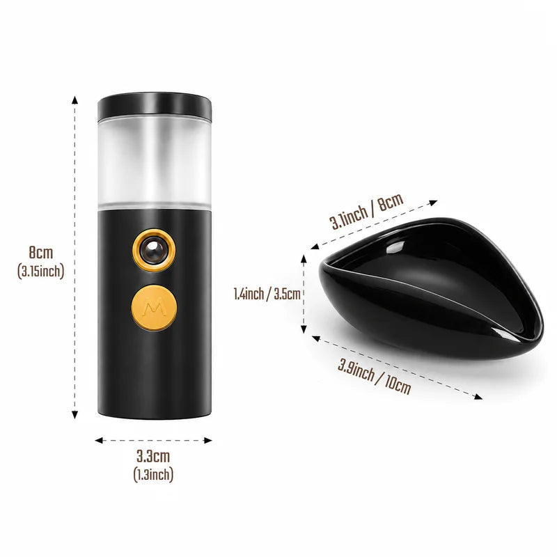 Coffee Bean Humidifier and Dosing Cup Set for Espresso Precision - Multiple Colors