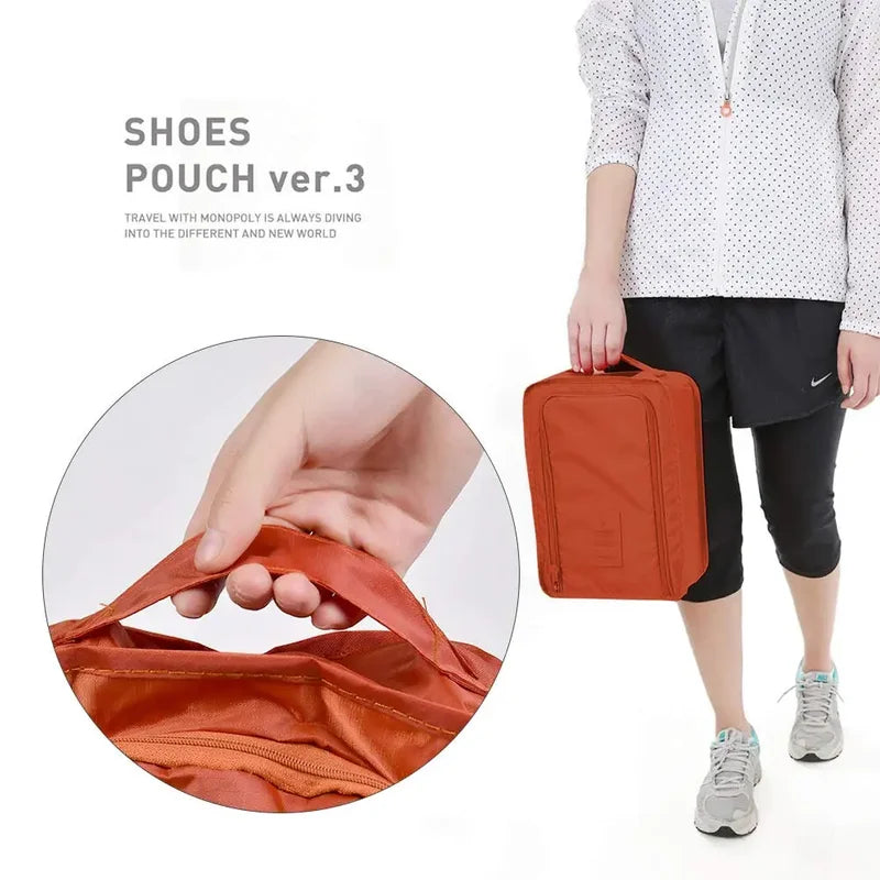 Portable Folding Shoe Storage Bag Waterproof Travel Organizer for Shoes