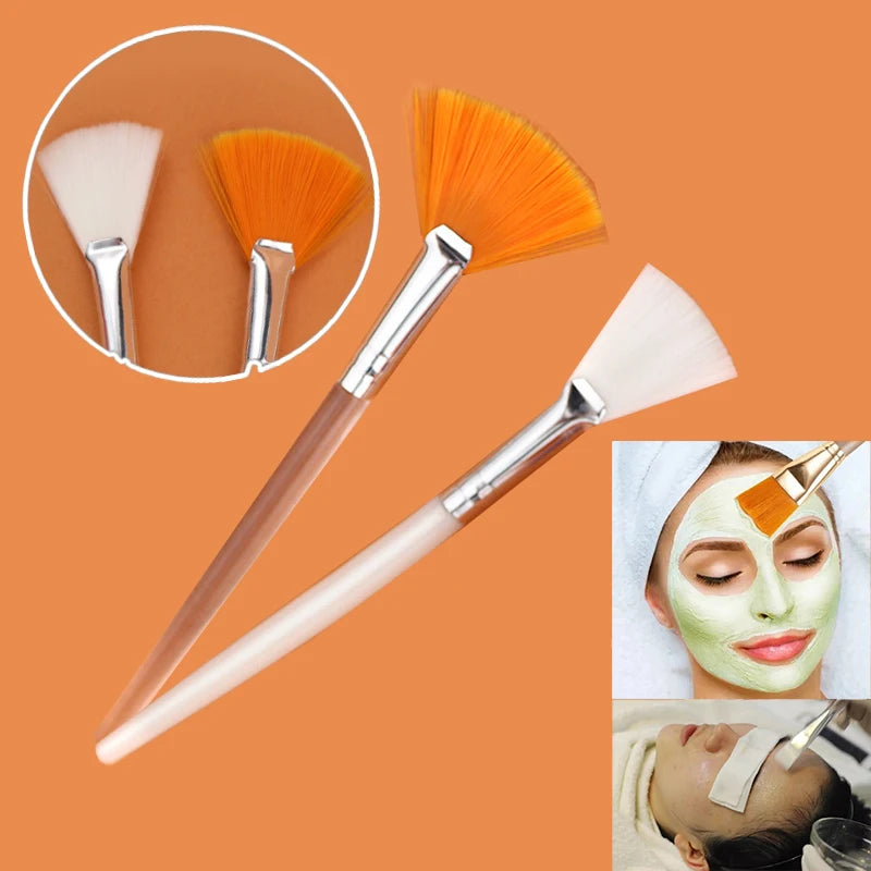 Portable Facial Mask Brush Set - Soft Makeup & Skincare Applicators for Women