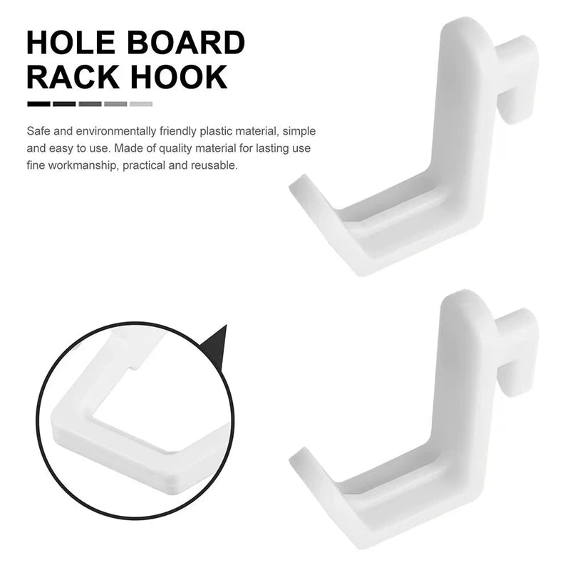 10-Pack Pegboard Hooks Wall Mount Organizer Tool Storage Racks
