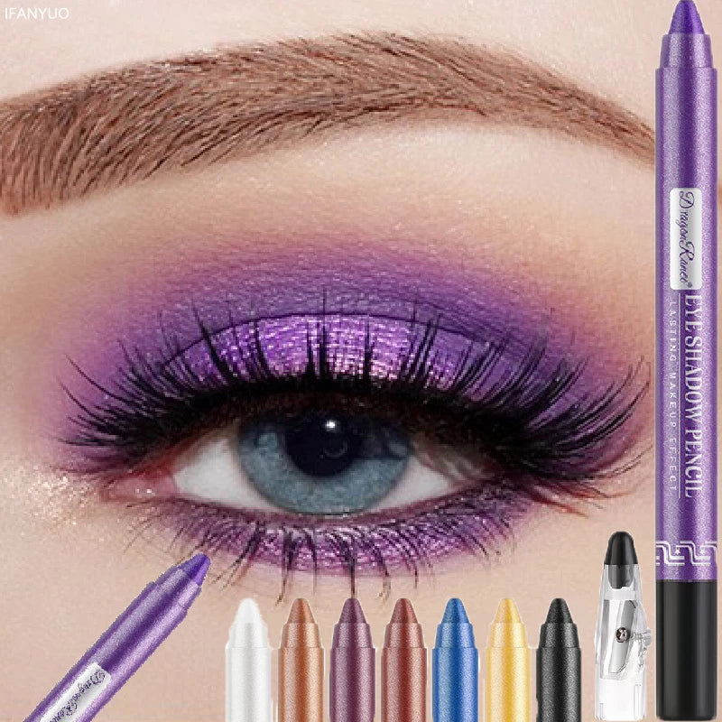 Long Lasting Glitter Eyeshadow Pen Set - Waterproof, Matte & Shiny Finish