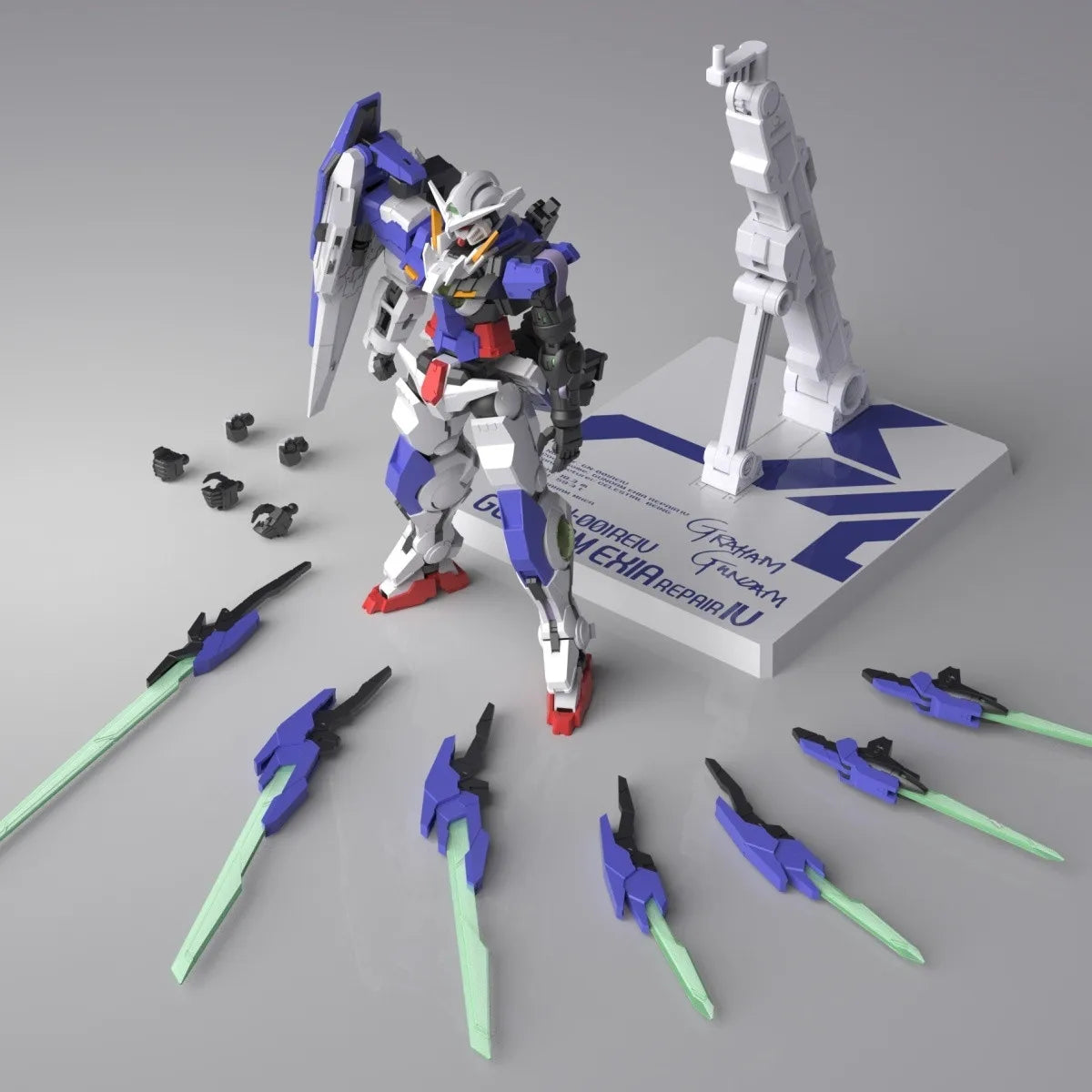 Gundam Model Kit GN-001REⅣ Exia Repair 1/144 Scale Assembly Action Figure