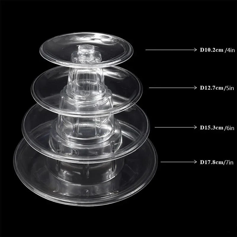 Tiered Cake Display Stand for Desserts & Pastries - Wedding Baby Shower Party