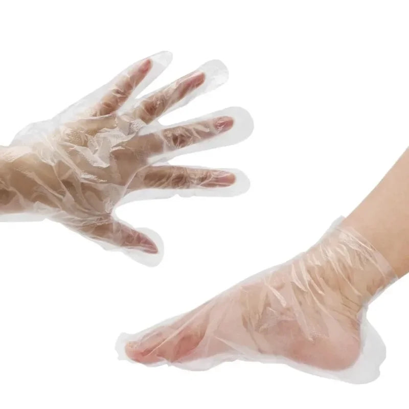 Paraffin Wax Spa Kit for Hand and Foot Care with Cotton Gloves and Wax Brushes