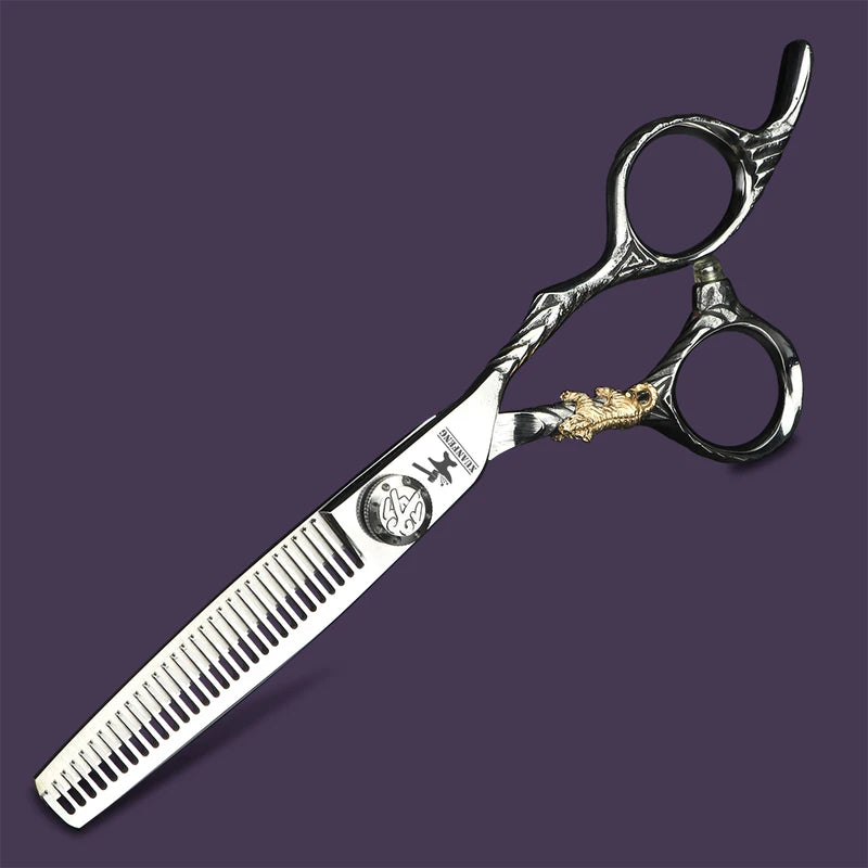 Professional 6-Inch Hair Cutting Scissors Set - Japanese 440C Thinning & Styling Shears