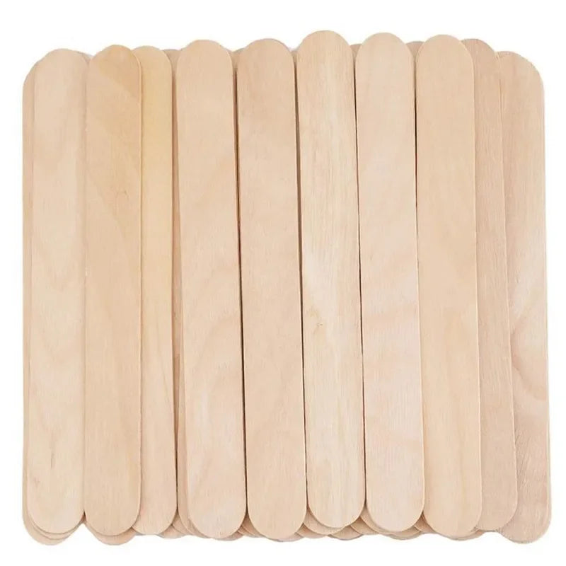 Disposable Wax Applicator Sticks 100PCS for Hair Removal & Eyebrow Waxing