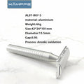 Vintage Aluminum Safety Razor Double Edge Men's Wet Shaving Razor