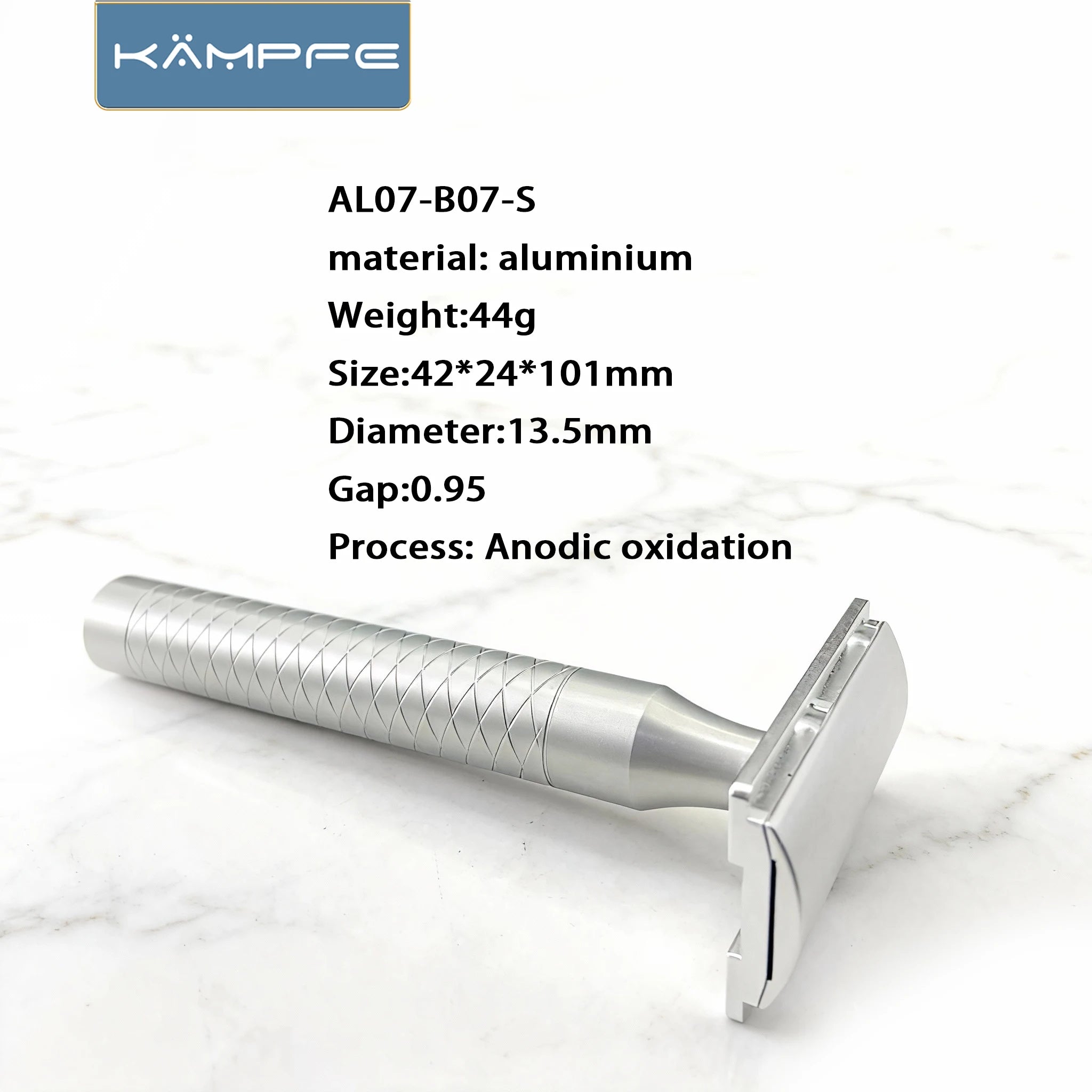 Vintage Aluminum Safety Razor Double Edge Men's Wet Shaving Razor