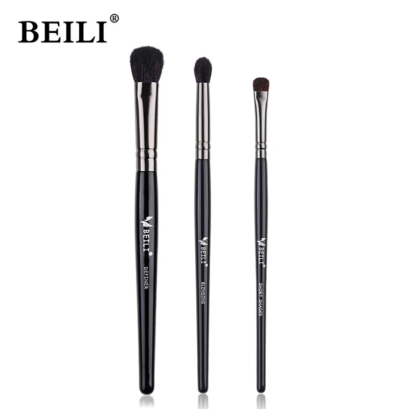 Professional Natural Eye Makeup Brush Set - 1/3pcs Smokey Eyeshadow Eyebrow Blending Tools
