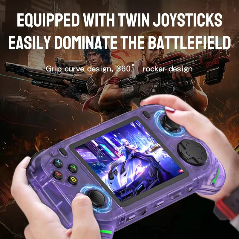 Retro Handheld Game Console 3.5 Inch IPS Screen 64GB Portable Video Player
