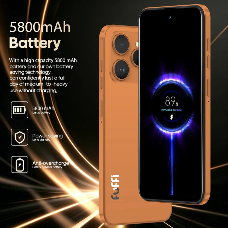 Android Smartphone with 8GB RAM 512GB Storage 6.56-Inch HD Display 24+48MP Camera