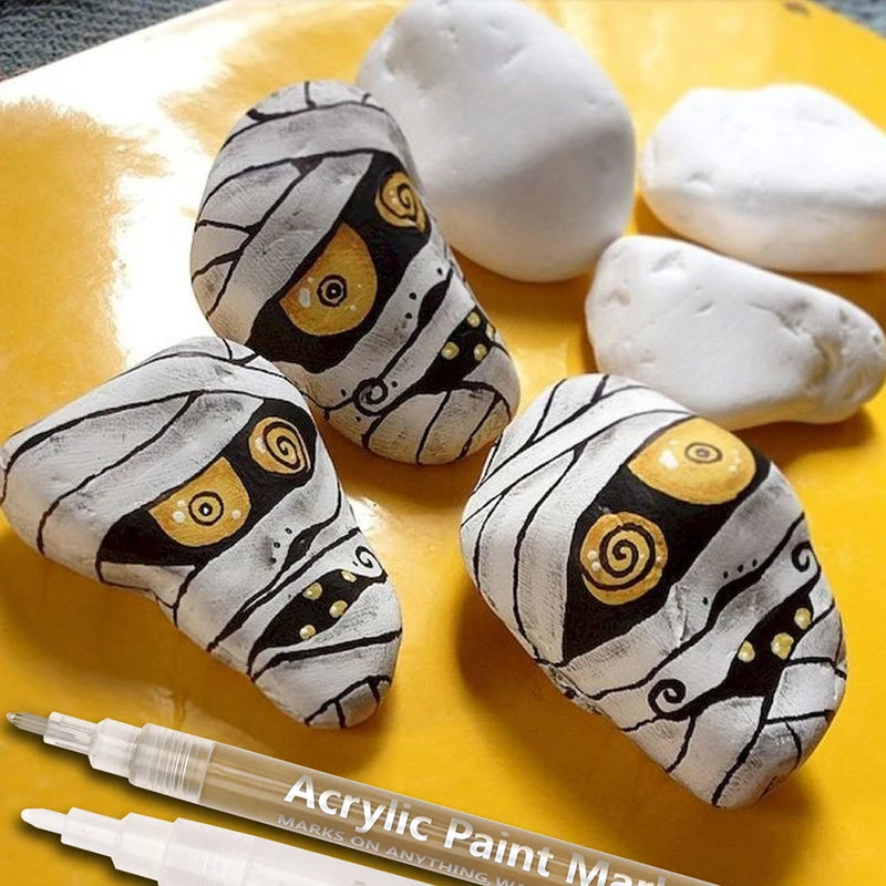 Premium Acrylic Paint Pen Set - 0.7mm Fine Tip for Art & Crafting