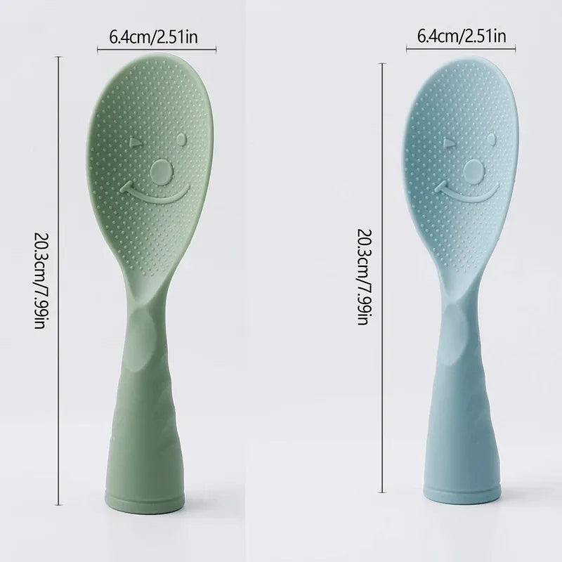 Non-Stick Plastic Rice Spoon Paddles for Cooking - Kitchen Utensil Set