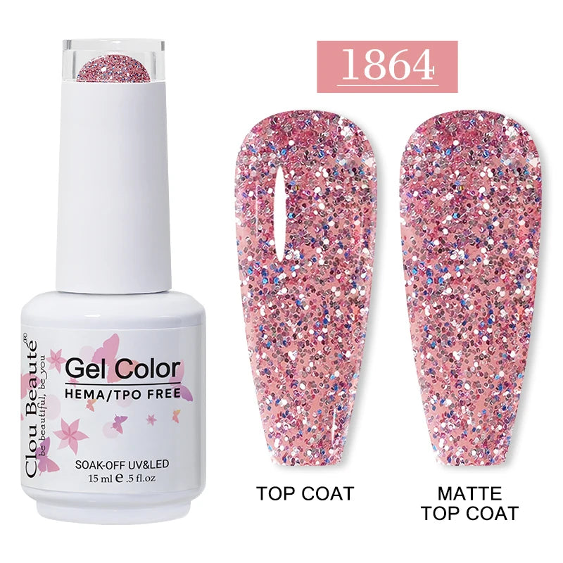 Gel Nail Polish 15ml Semi-Permanent UV & LED Nail Art Varnish - Hypoallergenic, TPO Free