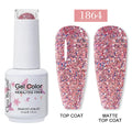 Gel Nail Polish 15ml Semi-Permanent UV & LED Nail Art Varnish - Hypoallergenic, TPO Free