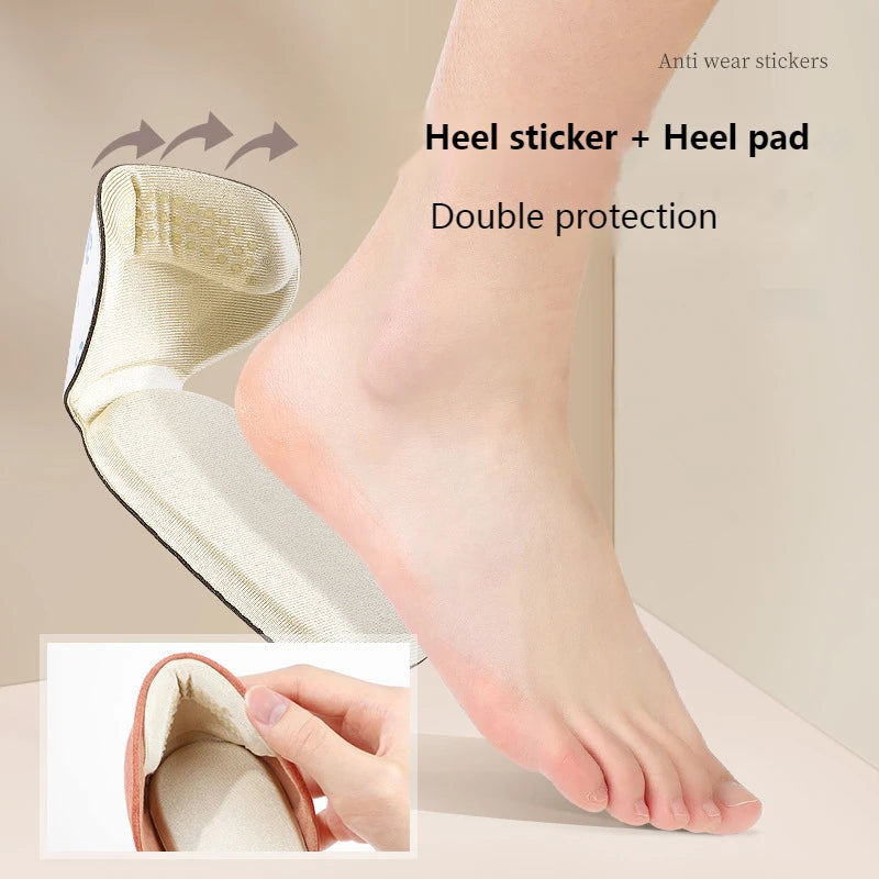 Heel Protectors for Shoes - Gel & Sponge Heel Cushions for High Heels, Boots & Flats