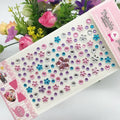 Kids Temporary Face Tattoo Stickers with Rhinestones and Bright Designs - Safe & Fun Face Art for Children