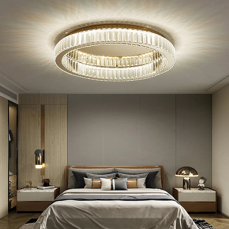 Modern Crystal LED Ceiling Lights for Living Room Dining Room Bedroom