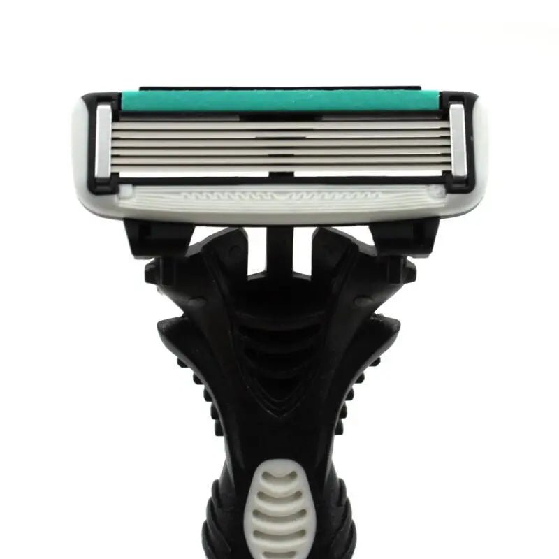 8pcs Stainless Steel Safety Razor Blades for Men Shaving - Original Pace 6 Layer Refills