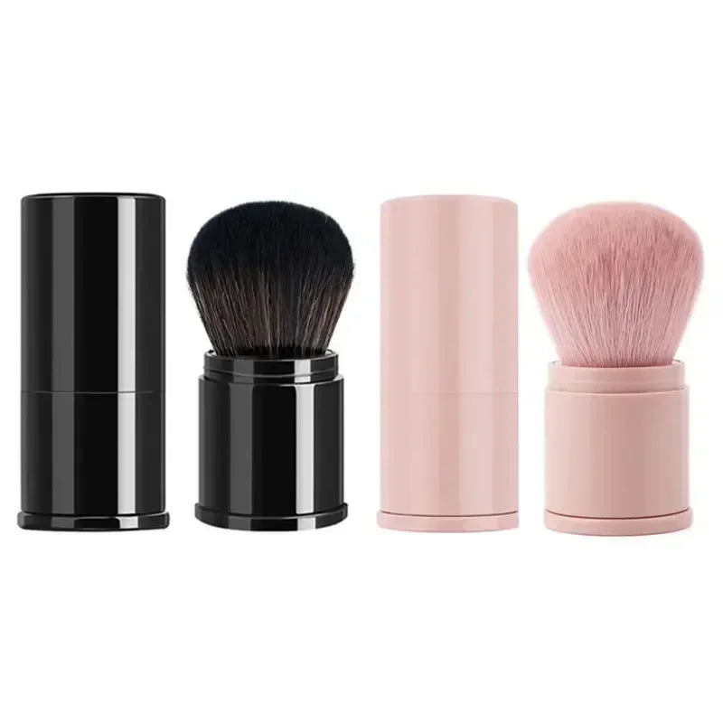 Portable Mini Retractable Blush Brush - Soft Makeup Powder & Foundation Tool