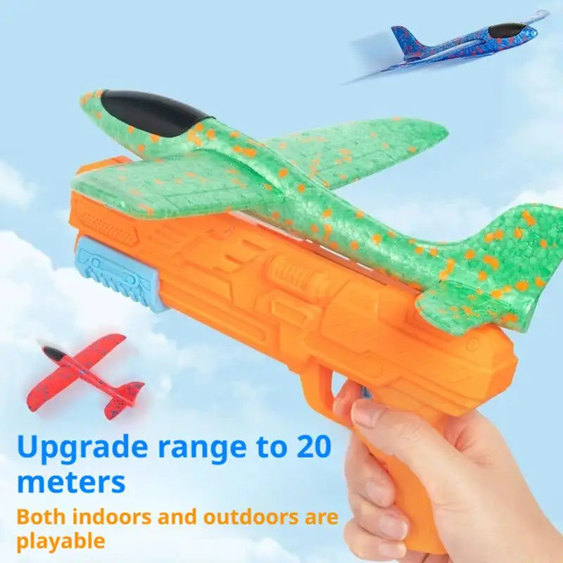 Children's Foam Aircraft Glider Toy - Outdoor Parent-Child Flying Game Set