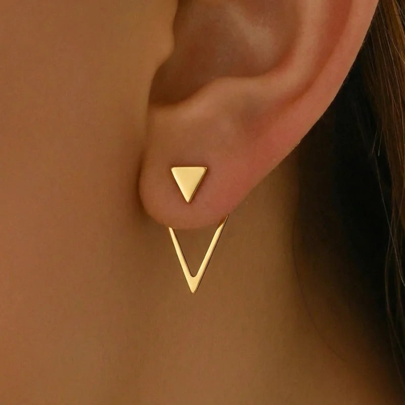 Elegant Fashionable Earrings - Easy to Wear with Geometric Design