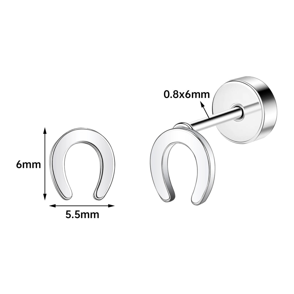 Gold Plated Star Heart Stud Earrings for Women Girls Jewelry Gift