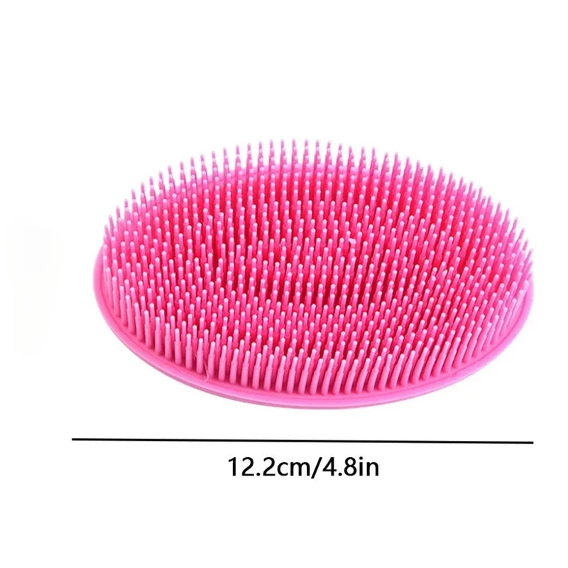 Silicone Baby Bath Brush with Gentle Massage & Exfoliating Sponge - Multi Scent Variants