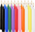 20 Colorful Small Drip-Free Unscented Candles - Hand-Poured Home Decor