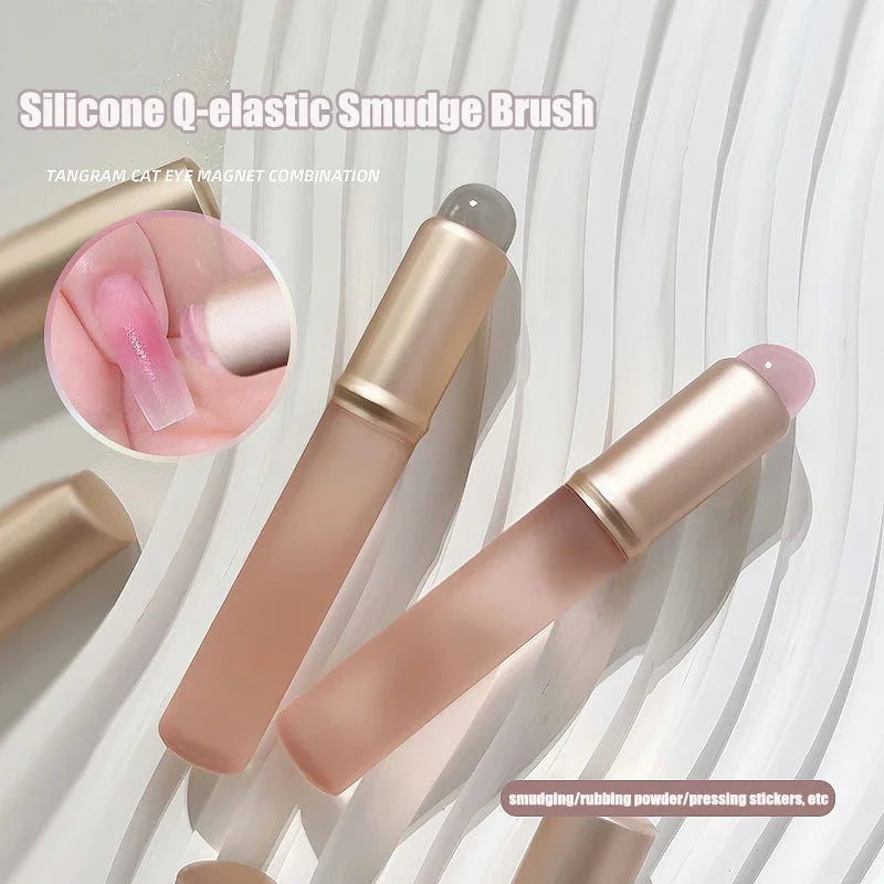 Nail Art Silicone Applicator Stick Brush for Gradient Effects and Smudging