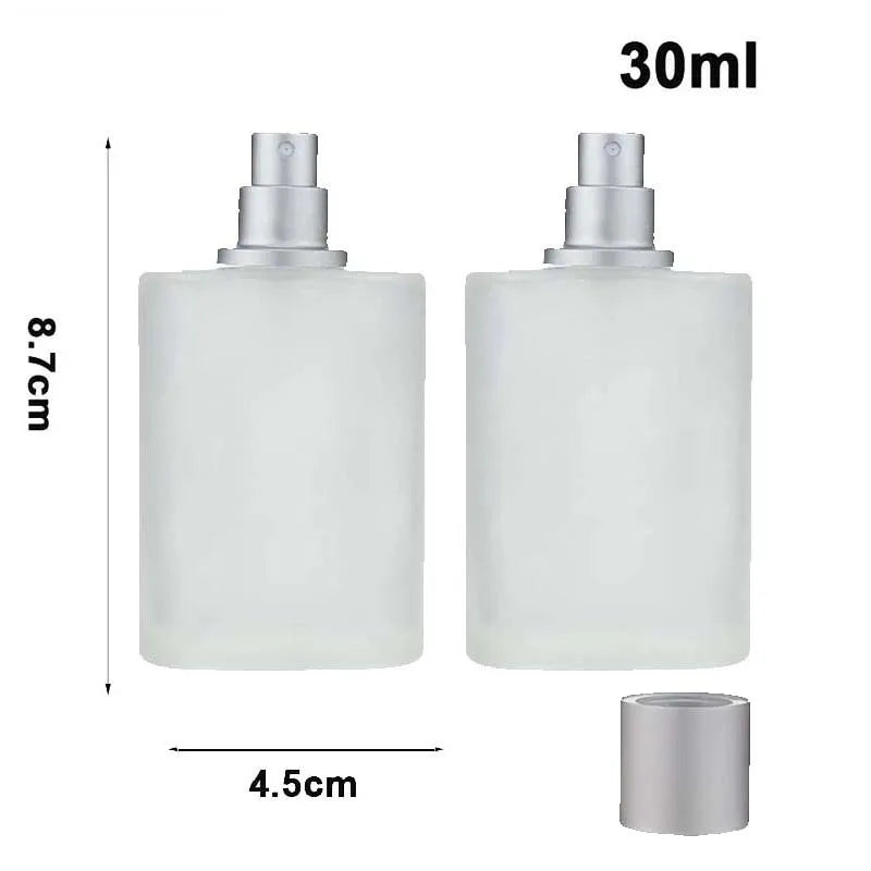 Refillable Frosted Glass Spray Bottle 30ML/50ML for Perfume & Fragrances