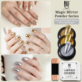 Mirror Powder for Nails - Metallic Chrome Holographic Nail Art Glitter Set