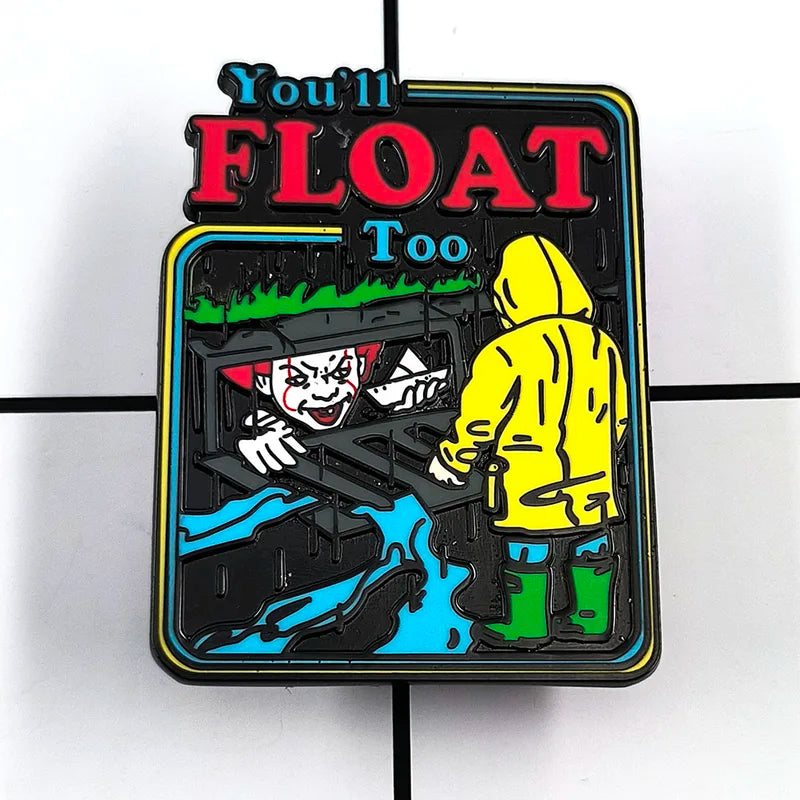 Halloween Clown Enamel Pin Badge - Horror Movie Costume Accessory Gift