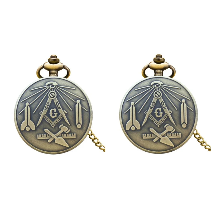 Vintage Steampunk Quartz Pocket Watch Necklace Pendant Unisex Gift