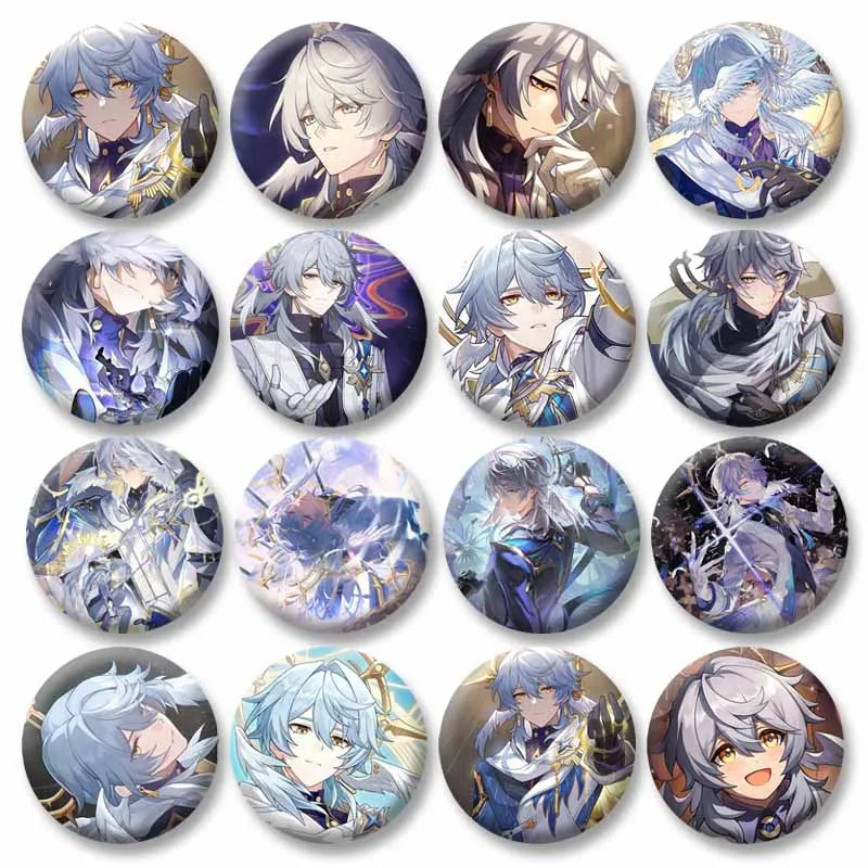 Honkai Star Rail Brooch Pin Set - Cute Cartoon Badge Accessories for Clothes & Backpack